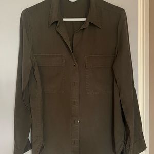 Aritzia Babaton Utility Shirt in GD Mossy Stone (Green)